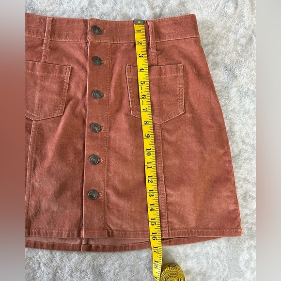 Aerie Corduroy Button Down Mini Skirt NWT - Picture 6 of 7